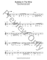 Bubbles in the Wine piano sheet music cover